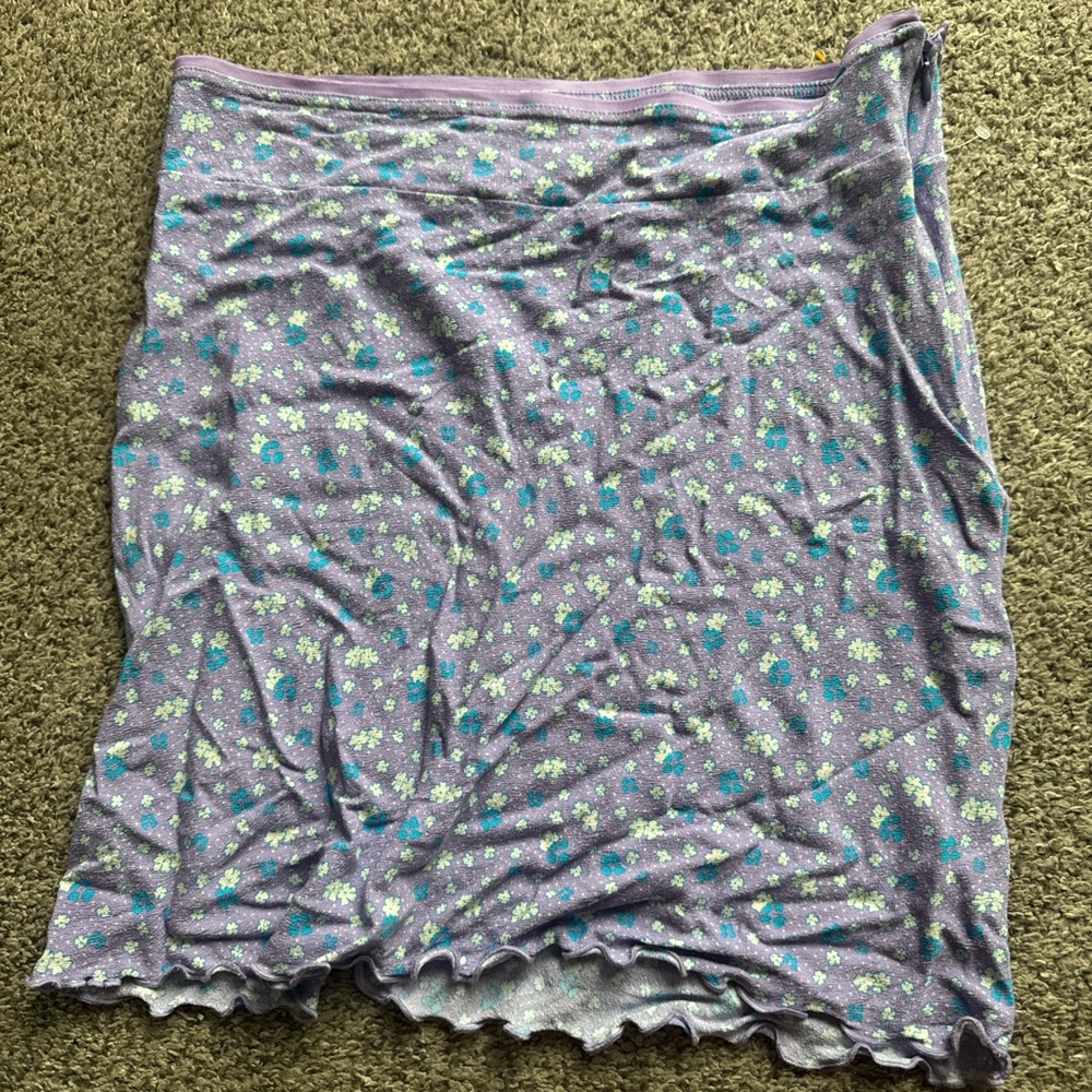 Floral Purple Skirt